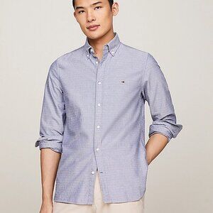 NEW Tommy Hilfiger Dobby Classic Fit Oxford Shirt